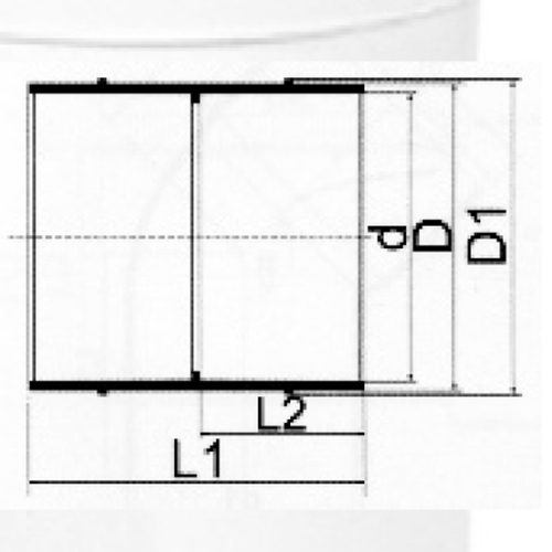 Plastic Coupling PVC Pipe Fitting for Drainage 110mm 