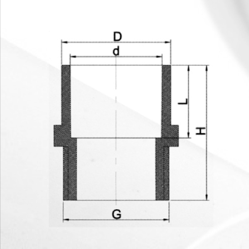 ASTMD2846 Water Supply Cpvc Male Adaptor Milk Yellow 