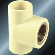DIN PN16 Water Supply Upvc Female Tee Brass 
